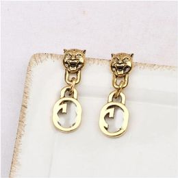 20style Retro Luxurys Designer Fashion G-Letter 18K Gold Plated 925 Silver Letter Earring Famous Women Crystal Rhinestone Pearl Earring