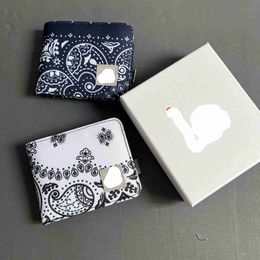 Designer Carhartbag Bag carha Evening Bags Japanese and Korean Style Wallet Short Cashew Money Clip Canvas Fashionable Work Attire Multi Slot Card Bag Tre
