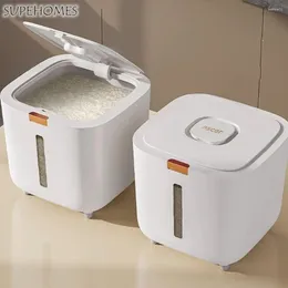 Storage Bottles 5/10KG Pet Dog Food Store Box Rice Dispenser Moisture Proof With Cup Airtight Insect Bucket Soybean