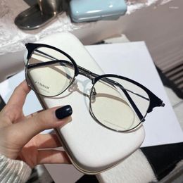 Sunglasses Frames Pure Titanium Super Light Eyeglasses Women Glasses Frame Transparent Clear Lens Optical Eyewear Oculos De Grau Feminino