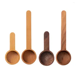 Coffee Scoops Wooden Measuring Scoop Multifunctional Spoon Environment Protection Accessories For Sugar Spice Powder