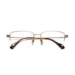 Optical Eyeglasses For Men Women Retro Designer 2110 Fashion Sheet Glasses Half Frame Detailed Elasticity Square Style Anti-Blue Light Lens Plate With Box