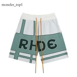 Rhude Shorts Designer Men Shorts Rhude Logo Printing Rude Jacquard Knitted Wool Casual Shorts Men Women Sport Shorts Home Pants Holiday Leisure Shorts S-XL 7698