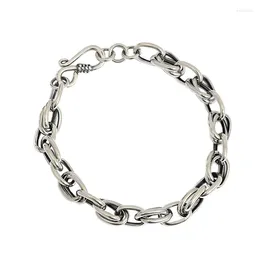 Link Bracelets Thick Silver Bracelet For Women Sterling 925 Woman's Rope Chain With S Clasp