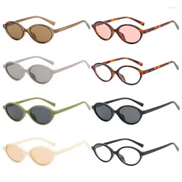 Sunglasses Korean Retro Oval 2024 Men Designer Small Sun Glasses Fashion Women Girls