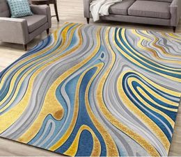 Wallpapers Wave Floors Gold Floor European Abstract Pattern Carpet Self-adhesive Wallpaper 3D PVC Sticker Printing