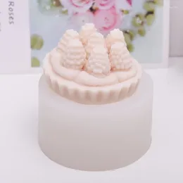 Baking Moulds Strawberry Cake Candle Soap Mould Gypsum Resin Hand-made Silica Gel Pinch DIY