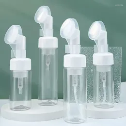 Storage Bottles 5Pcs 100ml-250ml Facial Cleanser Mousse Foam With Silicone Clean Brush Portable Soap Foaming Pump Dispenser Containers