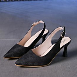 Dress Shoes 2024 Spring Black Women's Linen Plain 7cm Wedge Sandals Bohemian Handmade Ladies Casual Comfortable Sandal Platform Pumps