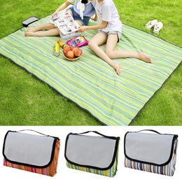 Picnic Mat Folding Waterproof Portable Outdoor Camping Hiking Multiplayer Beach Moistureproof Home Pad 240325