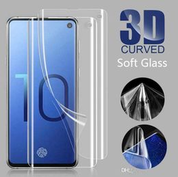 Soft TPU Screen Protector Ultra Thin PET Plastic Tempered Glass For Samsung S10 S10PLUS S9 S8 NOTE 8 Note 10 Pro Without Box2397492