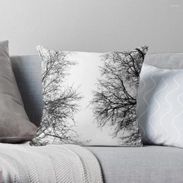 Pillow Black And White Trees Throw Cover For Sofa