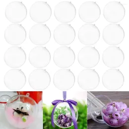 Decorative Figurines 20 Pcs Christmas Decor Pendant Ornament Tree Acrylic 10cm Ornaments Decoration Transparent Ball