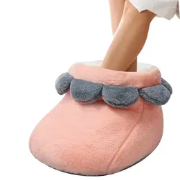 Carpets Fluffy Foot Heater Soft PP Cotton Stuffed Warmer Rechargeable Slipper Women's Winter Accessories For Working Reading