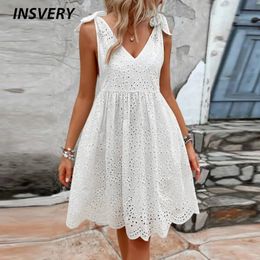 Elegant Dresses For Women V Neck Sleeveless Casual Mini Dres Summer Beach Party Dress Boho 240327