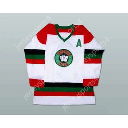 Gdsir Custom WHITE 9 QUEBEC ACES HOCKEY JERSEY NEW Top Ed S-M-L-XL-XXL-3XL-4XL-5XL-6XL