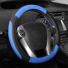 Steering Wheel Covers Universal Cover 37-38.5CM Microfiber Anti-slip PU Leather Case Car Accessories Interior