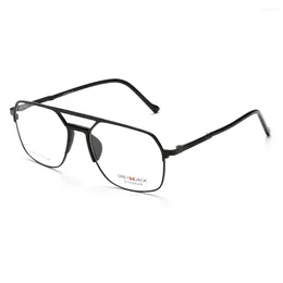 Sunglasses Frames Retro Polygon Metal Full Rim Spectacle Frame With Spring Hinge For Men Women 90040