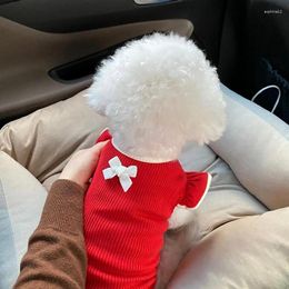 Dog Apparel Summer Breathable Light Lady Clothes Chihuahua Teddy Pomeranian Bichon Poodle Schnauzer Small Puppy Pet Cats Clothing XS