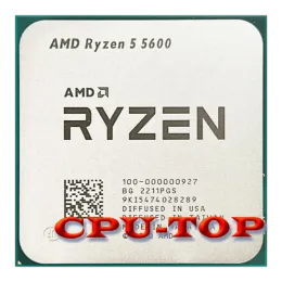 CPUs New Amd Ryzen 5 5600 R5 5600 3.5 Ghz 6core 12thread Cpu Processor 7nm L3=32m 100000000927 Socket Am4 No Fan