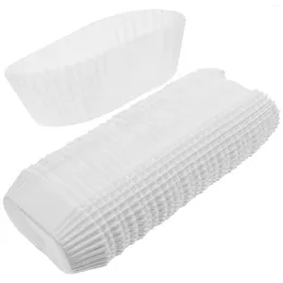 Disposable Cups Straws Paper Cupcake Liners Baking Cup Muffin Cake Bread Oval Mini Wrappers Liner Loaf Dessert Boat Tray Pan Mousse