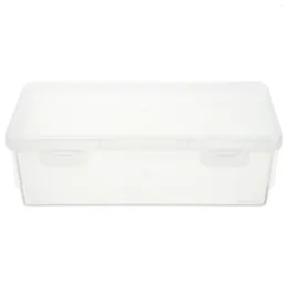 Plates Daily Use Freeze Box Reusable Seasoning Organizer Bread Fresh Keep Crisper (850ml)