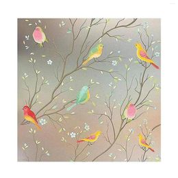 Window Stickers Bird Film Glass Creative Privacy Colourful Decorative