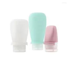 Storage Bottles 30/60/90ml Portable Silicone Travel Bottle Taping Liquid Empty Refillable Packing Lotion Points Shampoo Container Cream Trip