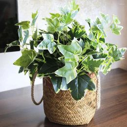 Decorative Flowers 2Pcs Artificial Ivy Leaves Branches Plants Simulated Green Decoration