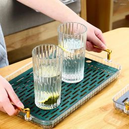 Tea Trays Lightweight Serving Tray Sturdy Quick Drainage Reusable Dining Table Kungfu Drinkware Plate