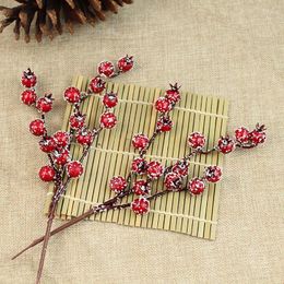 Decorative Flowers Christmas Artificial Berries Branches Wreath Material Simulation Pomegranate Plants Home Decor Party Supplies