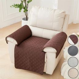 Chair Covers 1 Seater Waterproof Recliner Sofa Seat Cushion Pet Dogs Kids Armrest Cover Anti-Slip Lazy Boy Couch Cushions