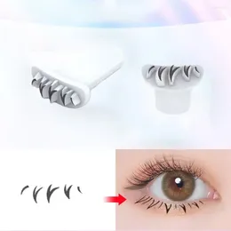 False Eyelashes Natural Silicone Eyelash Stamps Tool Makeup DIY V-shaped Simulation Mascara Sticker Lower Lashes Extensions For 1 Pairs