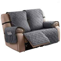 Chair Covers Waterproof Recliner Slipcover Non Slip For Reclining Loveseat With Elastic Straps Washable Cover