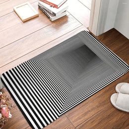 Carpets Squarehole 3d Hole Anti-Slip Rug Doormat Kitchen Mat Balcony Carpet Indoor Decorative