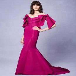 Marchesa Resort Collection Long Dresses Mermaid Evening Gown Off the Shoulder Sweep Train Party Dresses4577247