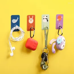 Hooks Super Strength Cartoon Hook With No Punching Creativity And Cute Adhesive 10 Sets Kitchen Bathroom Traceless