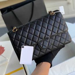 10A Mirror Quality Luxury goods shoulder bag designer bags 25cm woman caviar leather crossbody bags fashion High-End chain bagss lady purse