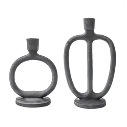 Candle Holders Retro Pillar Holder Simple Candleholder For Table Living Room Home