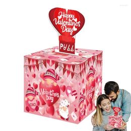 Gift Wrap Valentine's Day Money Box Romantic DIY For Cash Lovers Home Storage Paper Letters Postcard Jewelry Pos