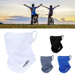 Bandanas Face Mask Balaclava Breathable Summer Silk Sun UV Protection Outdoor Sport Windproof Scarf Neck Gaiter For Hiking Cycli Z4O1