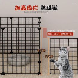 Cat Carriers Dog Fence For Home Pet Iron Net Thick And Cage Small Isolation