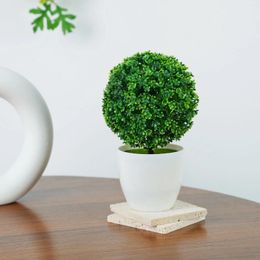 Decorative Flowers Artificial Plants Bonsai Small Tree Simulation Pot PlantsFake Table Potted Ornaments For Home El Garden Office Decor