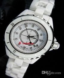 luxury women watches lady swiss calssic 12 White ceramic diamond quartz watch movement fashion designer modern womens dressing wri5384730
