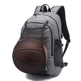 Day Packs Basketball Sports Backpack For Men Travel 15.6inch Laptop Computer College School Bookbag With USB Charing Port Bags