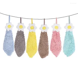 Towel Plumeria Flower Hanging Chenille Hand Household Children's Creative Washbasin Multifunctional