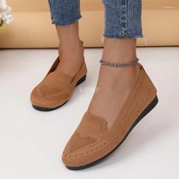 Casual Shoes Loafers Solid Flats Fabric Round Toe Women Comfortable Walking Mujer Zapatos:Wear-resisting For