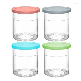 Storage Bottles Creamy Pints 4pcs Freezing Meals Replacement Containers Kitchen Bakeware Summer Must Have Ice Cream Pint Cups For