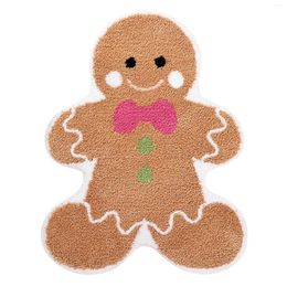 Carpets Gingerbread Christmas Bathroom Rugs Keep Floors Clean Lightweight Mats For Kitchen Entrance