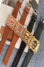 Fashion BR Skull Watch with Leather Strap Quart Battery Alloy Watches 26 Different Models BR0819015694154